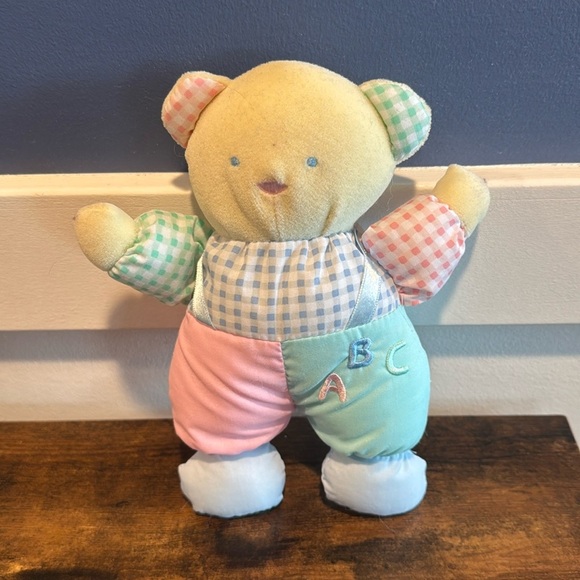Unbranded / Eden look alike Patchwork Pastel Teddy Bear - Picture 1 of 7